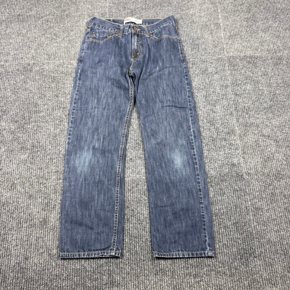 Levis 514 Straight Leg Jeans Kids Size 16 Regular Blue Denim 28x28 5514-D71